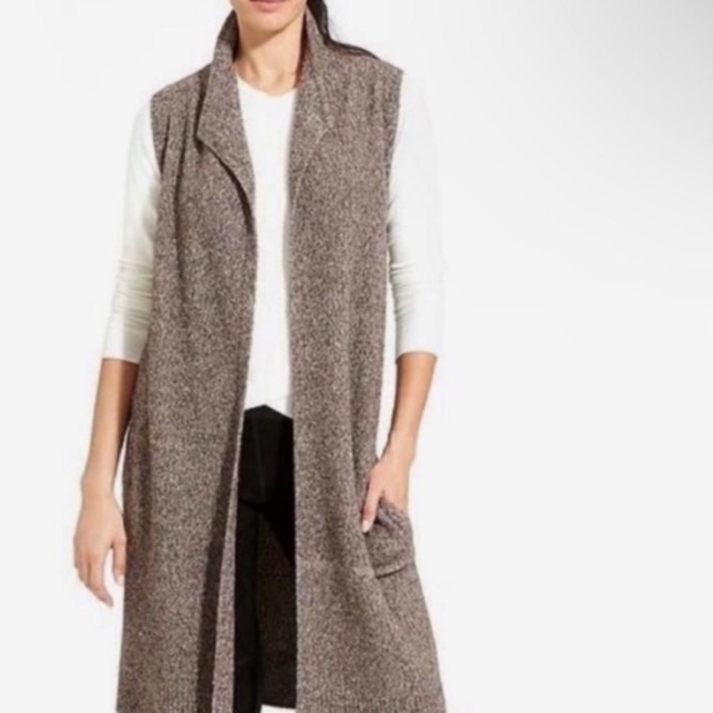 Athleta Sleeveless Merino Wool Cardigan
